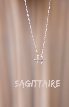 collier ASTRO sagittaire argenté