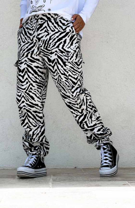 Superette  Chico Pant - Black/White Zebra