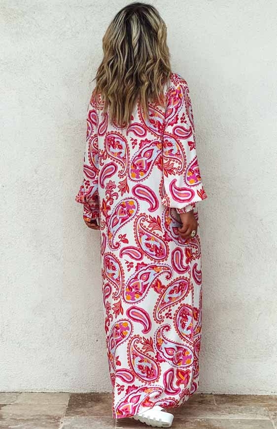 Fuchsia MANON long dress