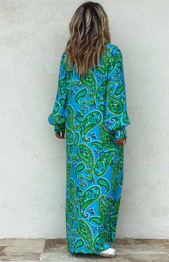 Blue MANON long dress