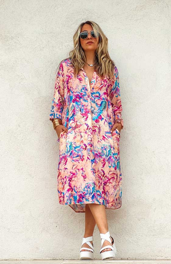 Robe NOANE courte manches 3/4