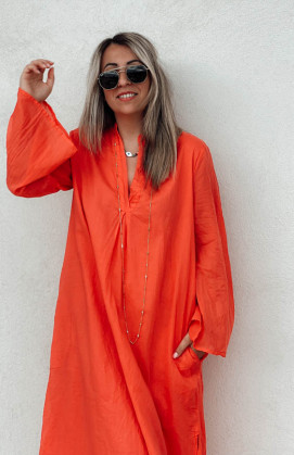Robe DOLCE longue orange