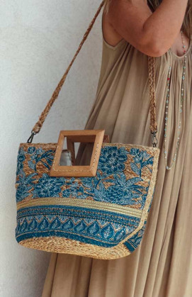 Blue NOMADE bag