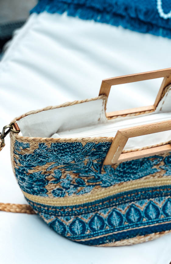 Blue NOMADE bag