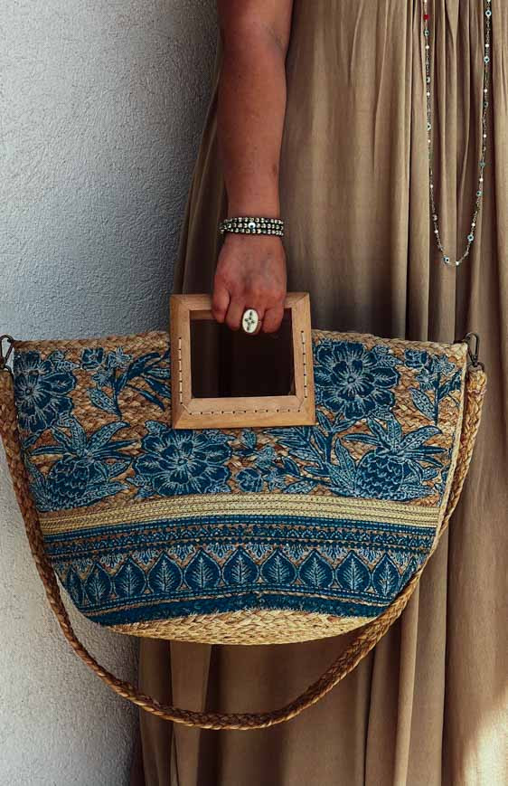 Blue NOMADE bag