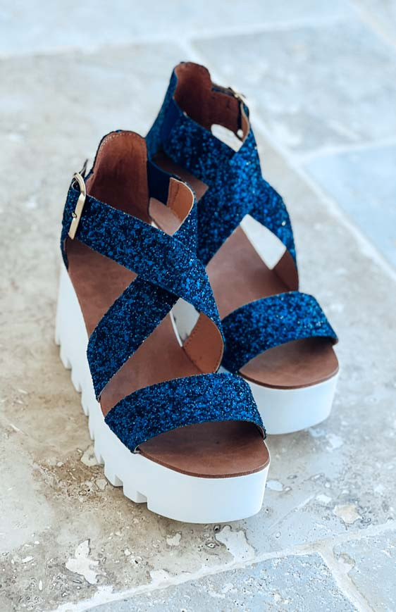 Navy blue SUBWAY sandals