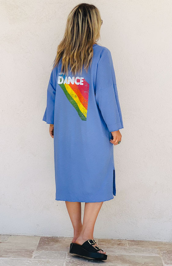 Robe CASSIDY courte bleue