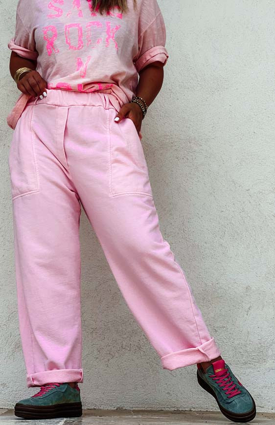 Pink jogging suit sale