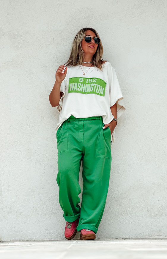 Green SPANISH jogging suit