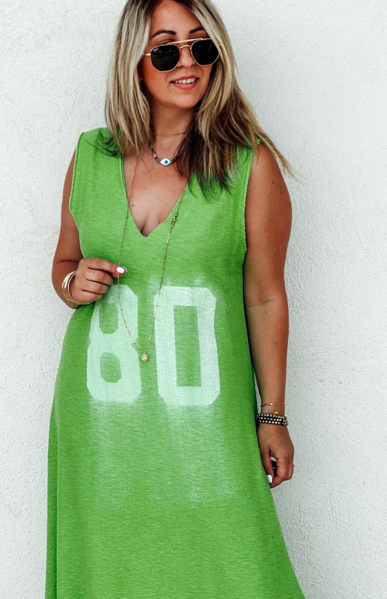 Robe verte berenice sale