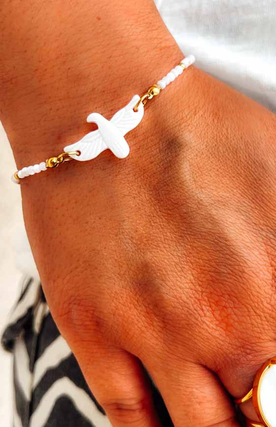 White EGOR bracelet