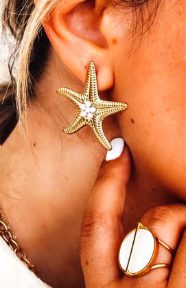 White gold SOÏZIC earrings