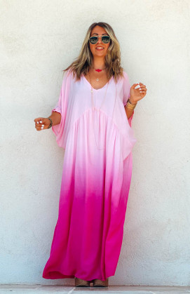 Fuchsia EMELINE long dress,...