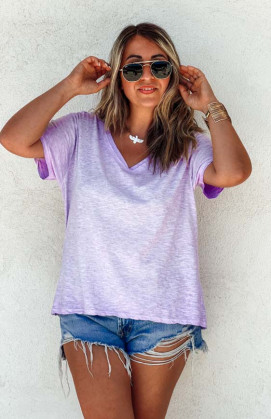 Lilac TRAVIS short-sleeved...