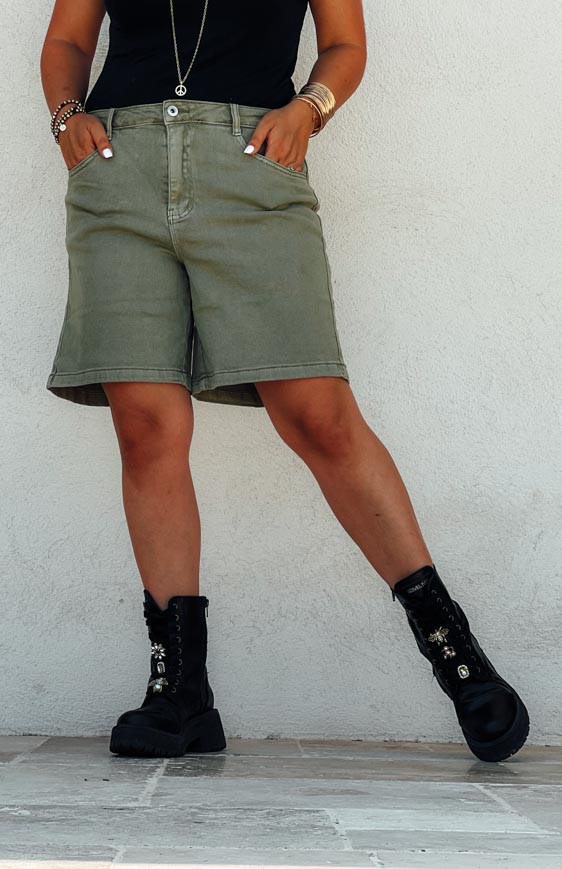 Khaki LASLO shorts