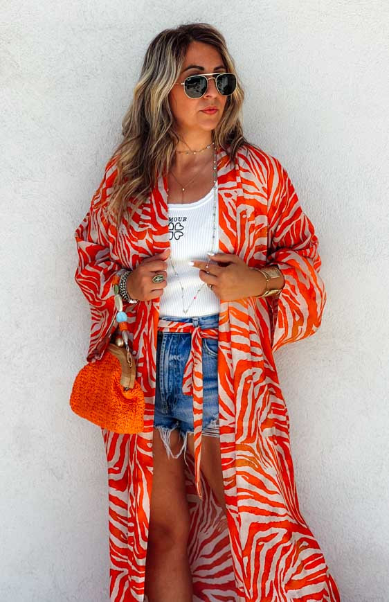 Orange TAM kimono