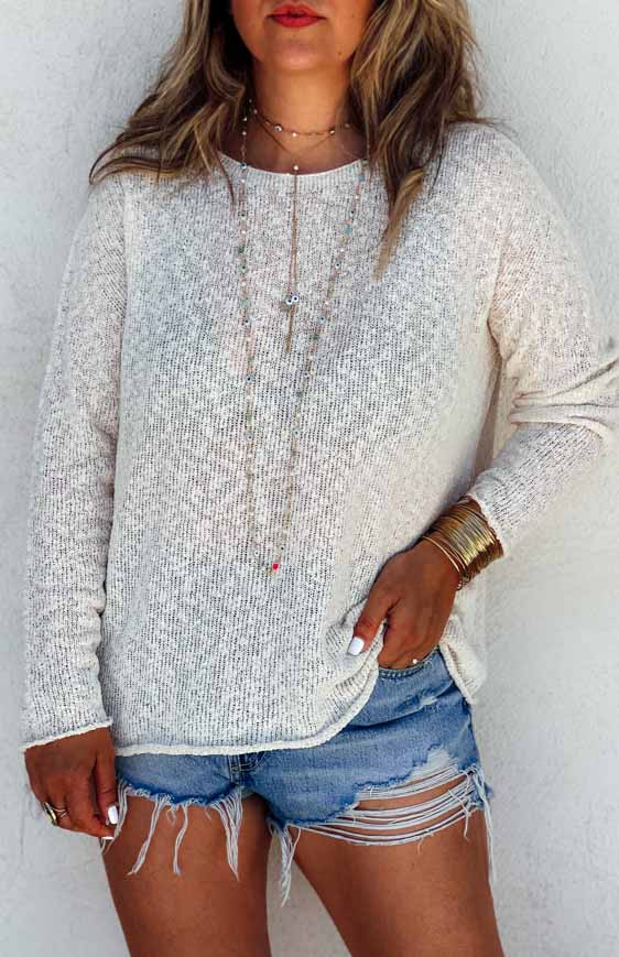 Beige BOBBIE pullover