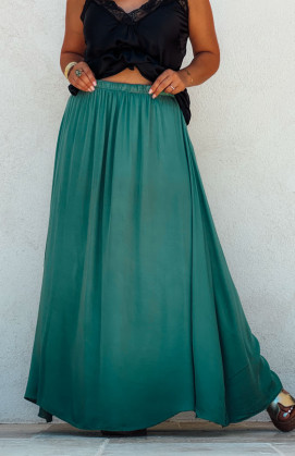 Emerald CALLIOPÉE long skirt