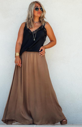 Camel CALLIOPÉE long skirt