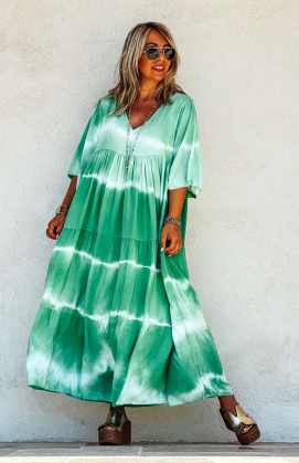 Green ATHIKA long dress...