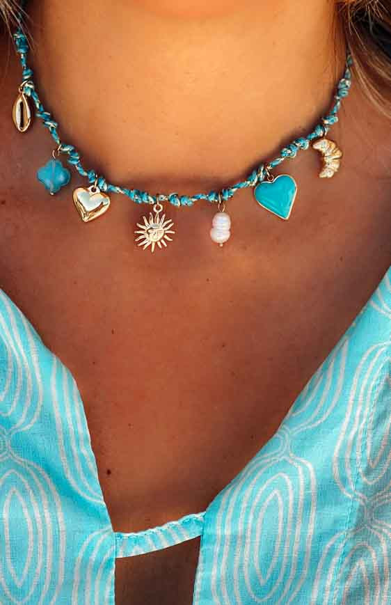 Light blue TOSCA necklace