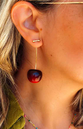 Burgundy SEVY earrings