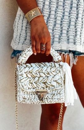 White DOTTY small bag