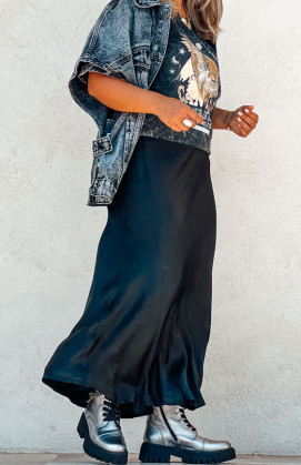 Black AMALYA long skirt