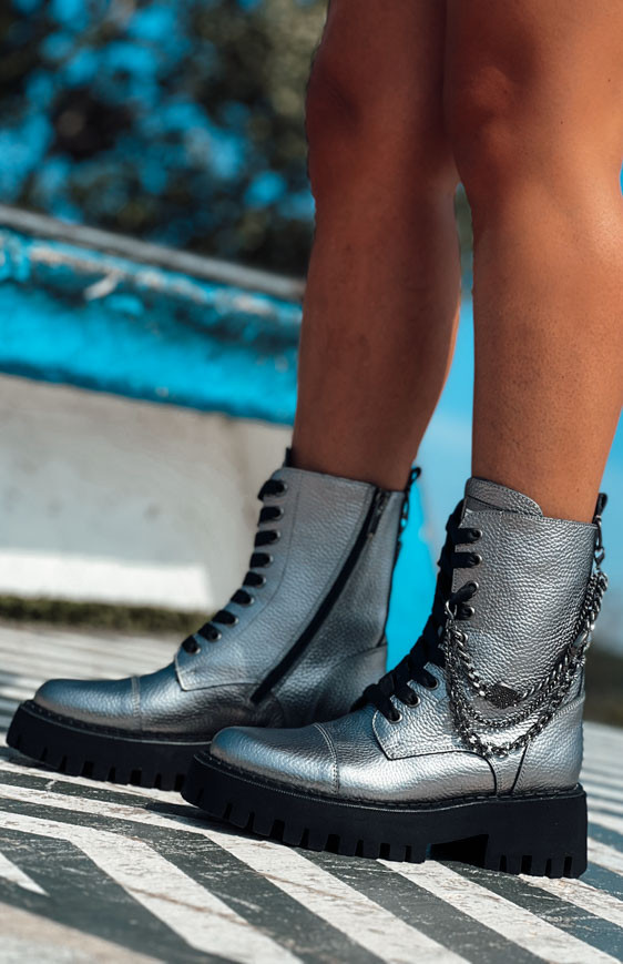 Silver PORTLAND boots