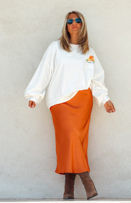 Orange FRYA long skirt