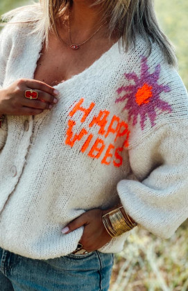 Beige FABRIZIO cardigan