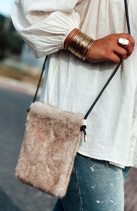 Camel IVY clutch bag