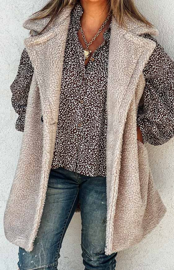 Veste ANNA sans manches beige