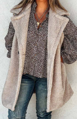 Veste ANNA sans manches beige