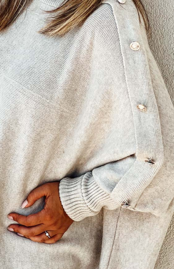 Beige ROMEO long pullover