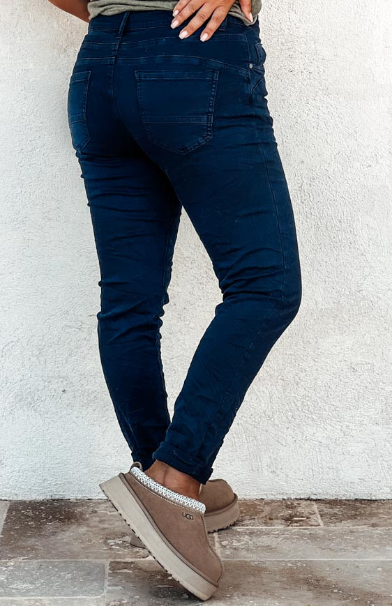 Pantalon ANDREA bleu foncé