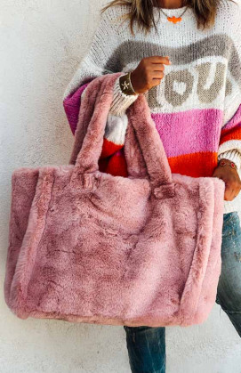 Powder pink JOAO large format bag