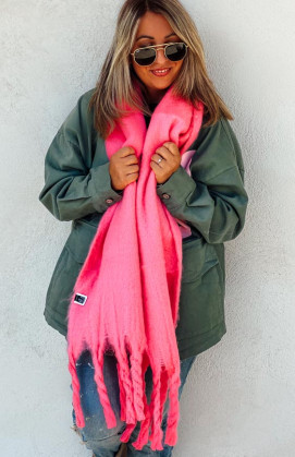 Candy pink MAÏA scarf