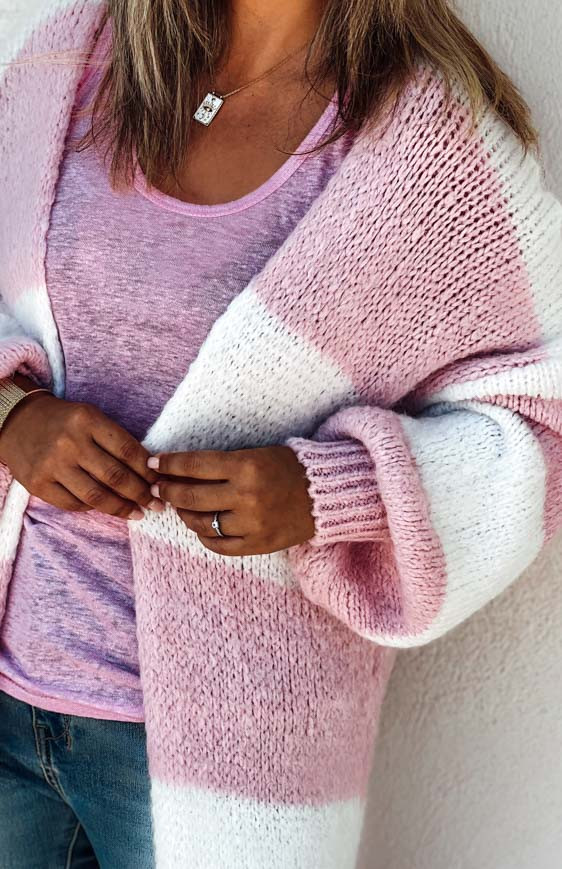 Light pink LAWRENCE cardigan