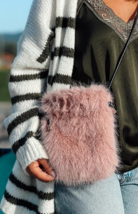 powder pink ANOUCK clutch bag