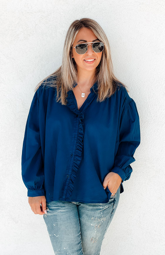 MARANZA dark blue shirt