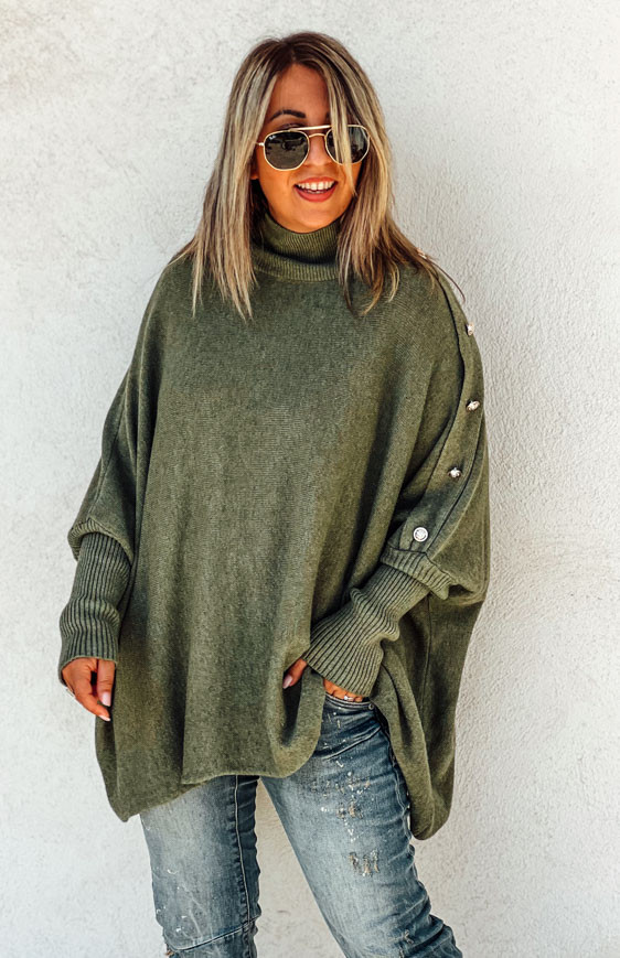 Khaki ROMEO long pullover