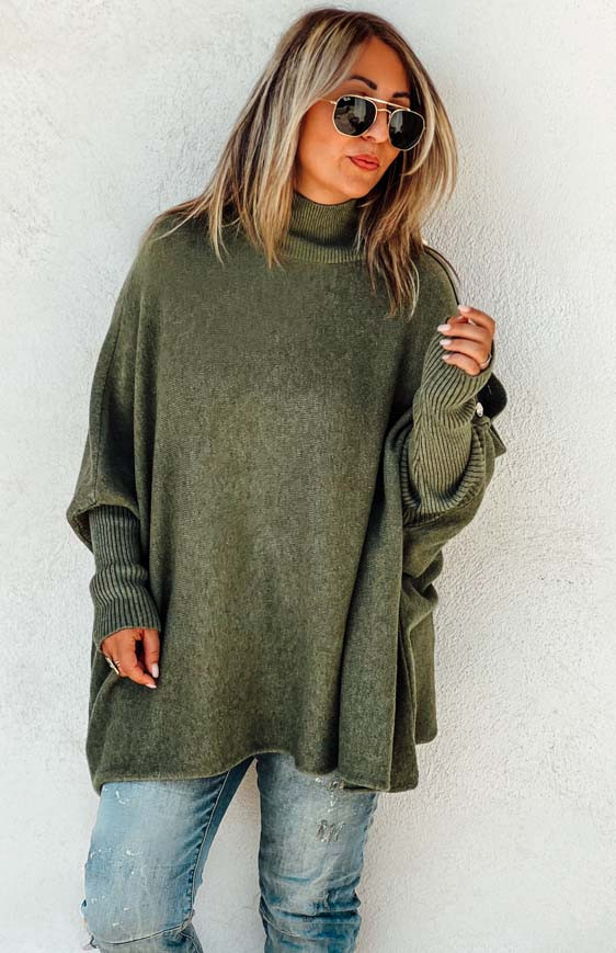 Khaki ROMEO long pullover