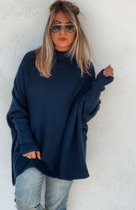 Deep blue ROMEO long pullover