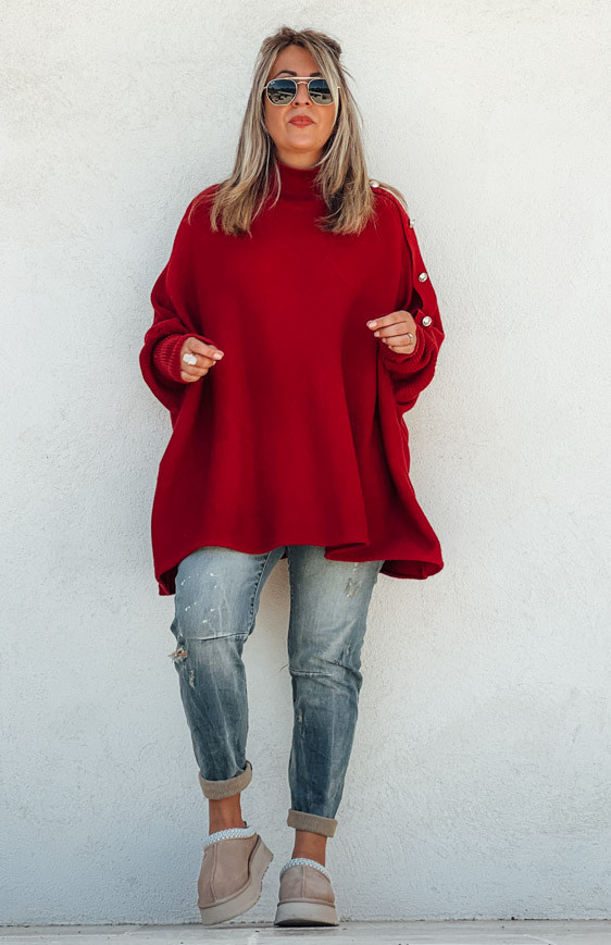 Pull ROMEO long bordeaux