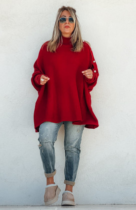 Burgundy ROMEO long pullover