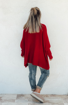 Burgundy ROMEO long pullover