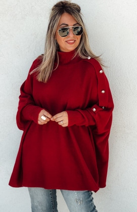 Burgundy ROMEO long pullover