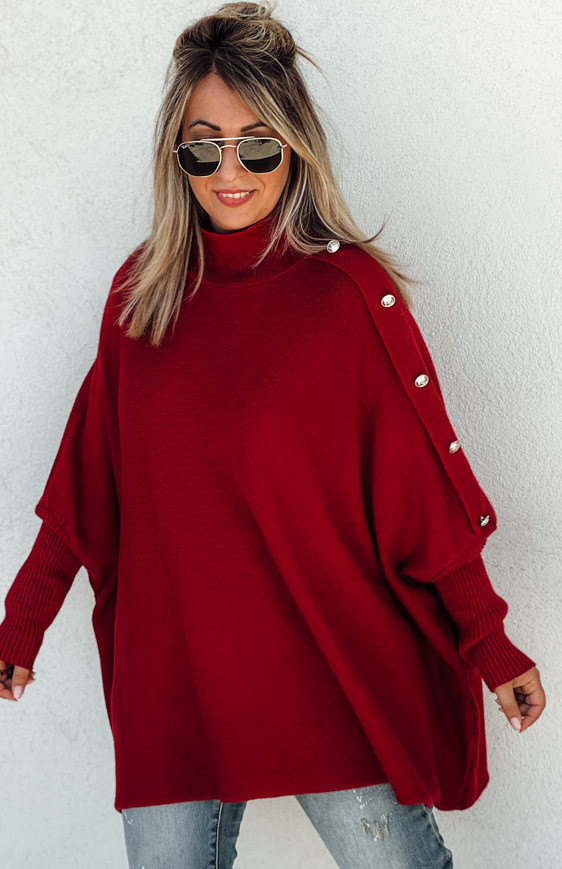 Burgundy ROMEO long pullover