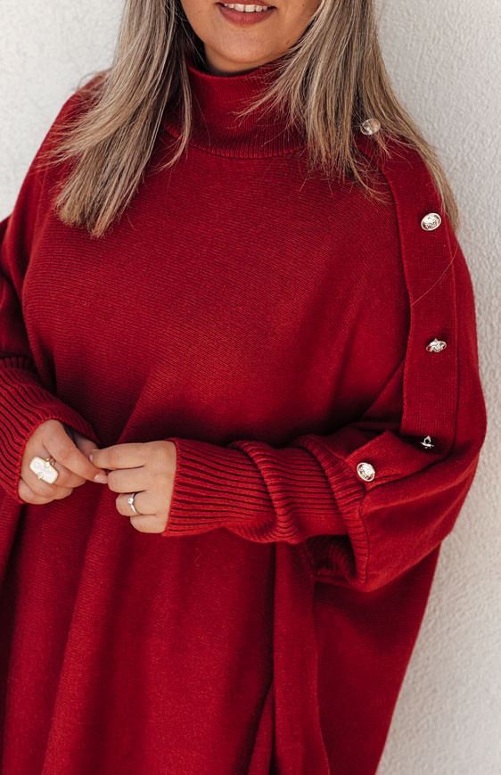 Burgundy ROMEO long pullover